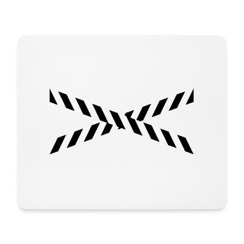 Police tape pattern design - Mouse Pad (horizontal) - white - Front