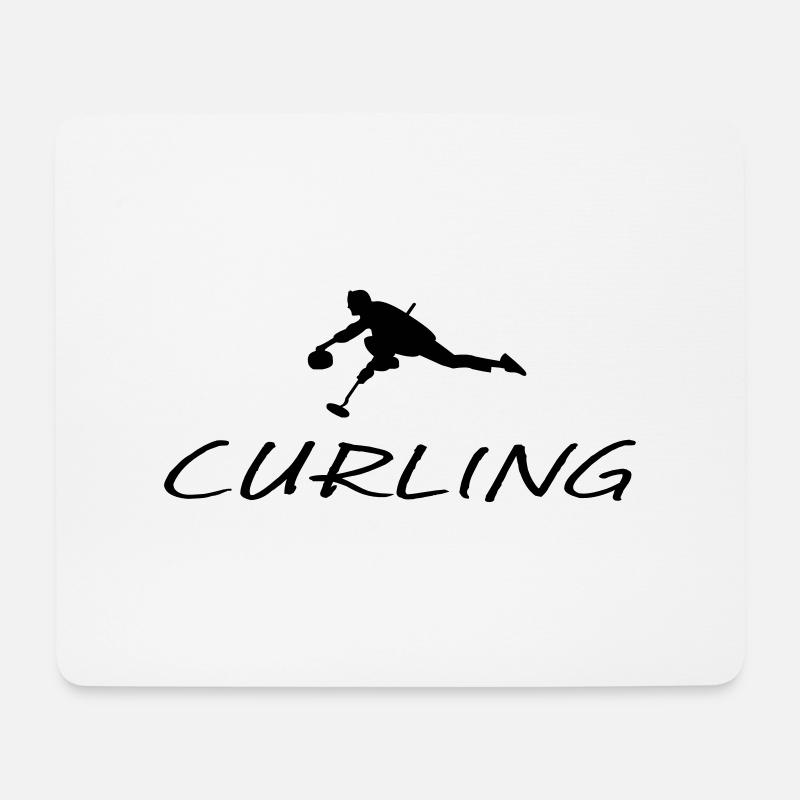 Curling - Mouse Pad (horizontal) - white