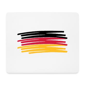 Germany Colors Pen Painted Flag - Mouse Pad (horizontal) - white - Front