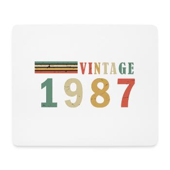 Vintage 1987 - Mousepad (Querformat) - Weiß - Vorne