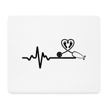 Nurse Krankenschwester Doktor - Mousepad (Querformat) - Weiß - Vorne