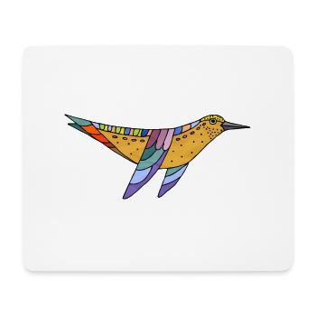 oiseau - Tapis de souris (format paysage) - blanc - Devant
