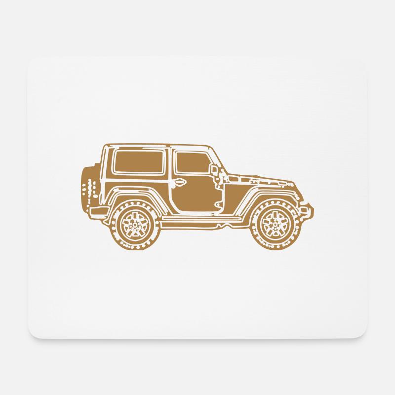 Wrangler Right - Mouse Pad (horizontal) - white