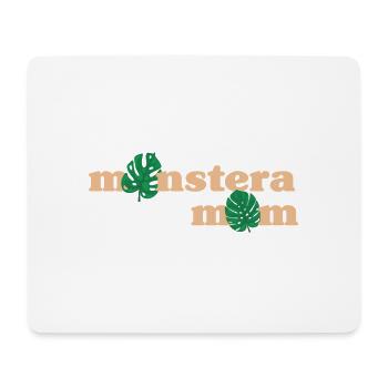 Monstera Mama - Mousepad (Querformat) - Weiß - Vorne