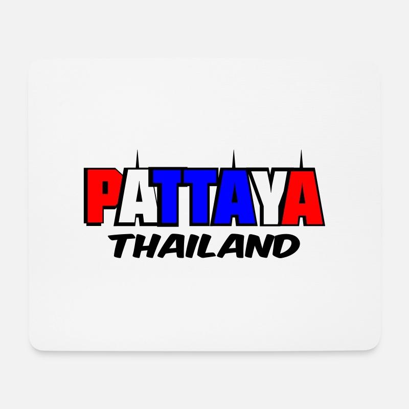Pattaya Thailand - Mousepad (Querformat) - Weiß