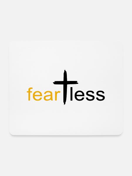 fearless gold by csDesign - Mousepad (Querformat) - Weiß