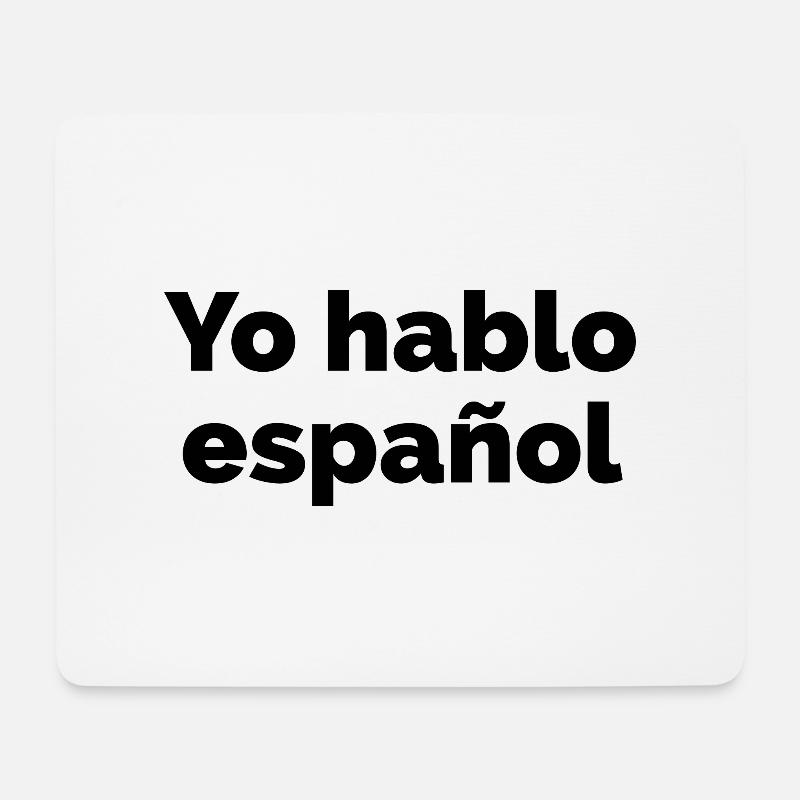 Ich spreche Spanisch - spanische Sprache Spruch - Mousepad (Querformat) - Weiß