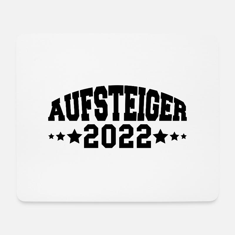 Aufsteiger 2022 Aufstieg Fußball Handball - Mousepad (Querformat) - Weiß