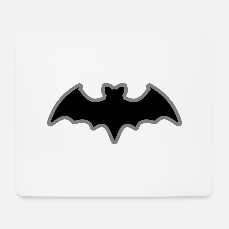 Fledermaus - Mousepad (Querformat) - Weiß
