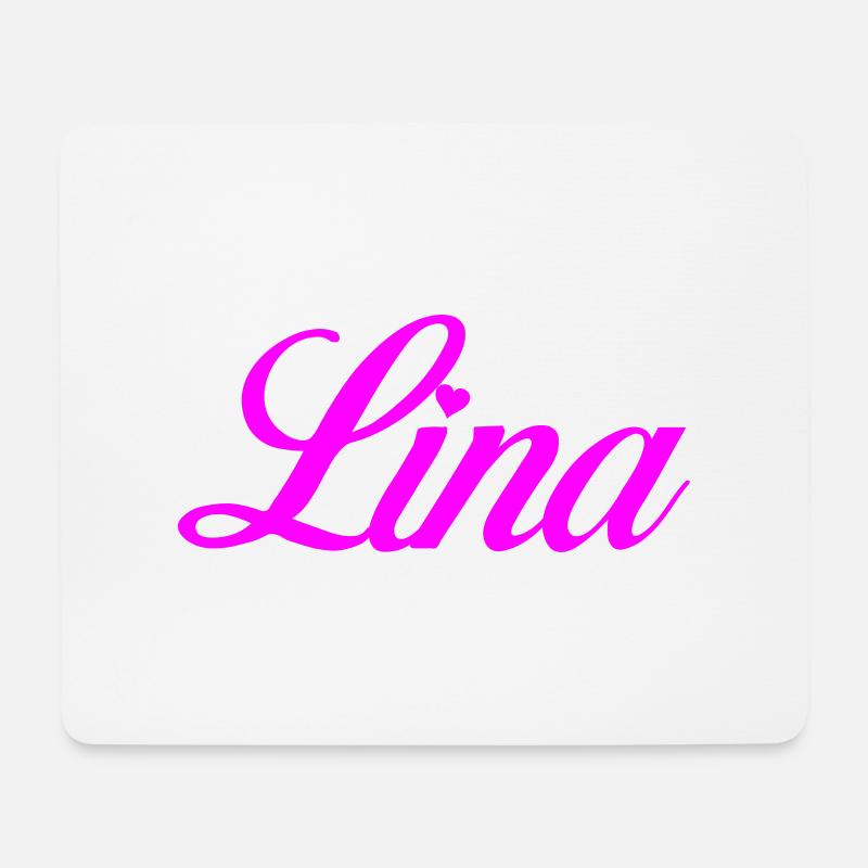 Lina - Mousepad (Querformat) - Weiß