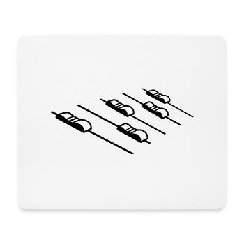 Music Control Mixer - Mouse Pad (horizontal) - white - Front