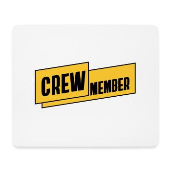 CREW Member Team Staff Group Team Selection - Mouse Pad (horizontal) - white - Front