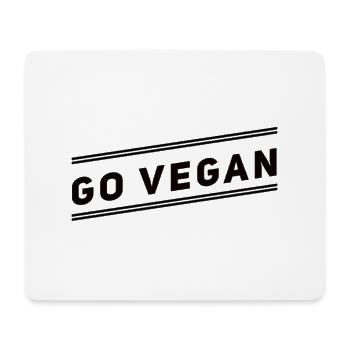 Go Vegan - Mouse Pad (horizontal) - white - Front