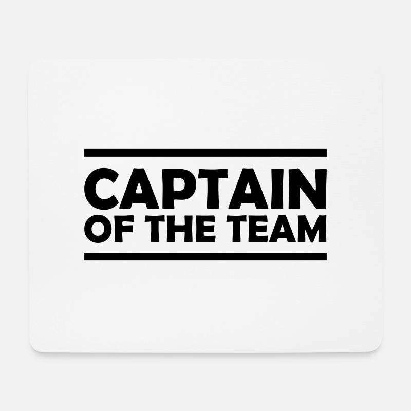 Captain of the Team - Mousepad (Querformat) - Weiß