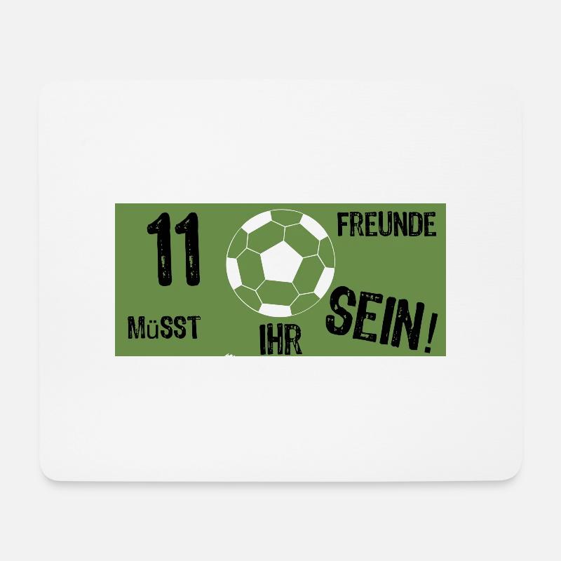 Fusball - Mousepad (Querformat) - Weiß