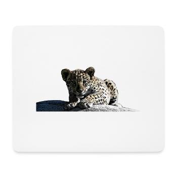 Baby-Jaguar - Mousepad (Querformat) - Weiß - Vorne