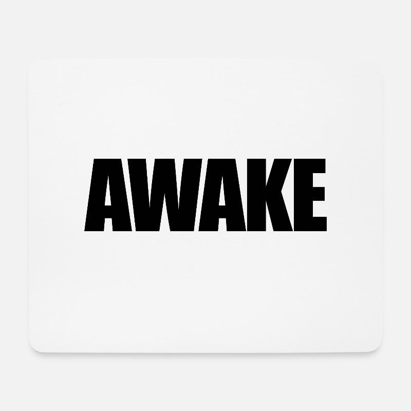 AWAKE - Mousepad (Querformat) - Weiß