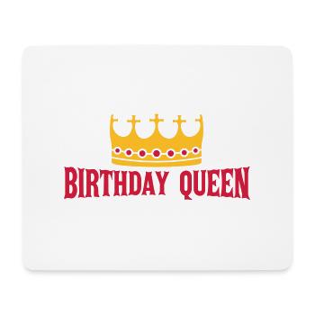 Birthday Queen Party Logo - Mousepad (Querformat) - Weiß - Vorne