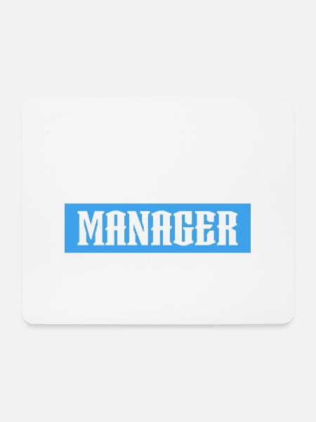 Event Manager blue tshirt schwarz - Mousepad (Querformat) - Weiß