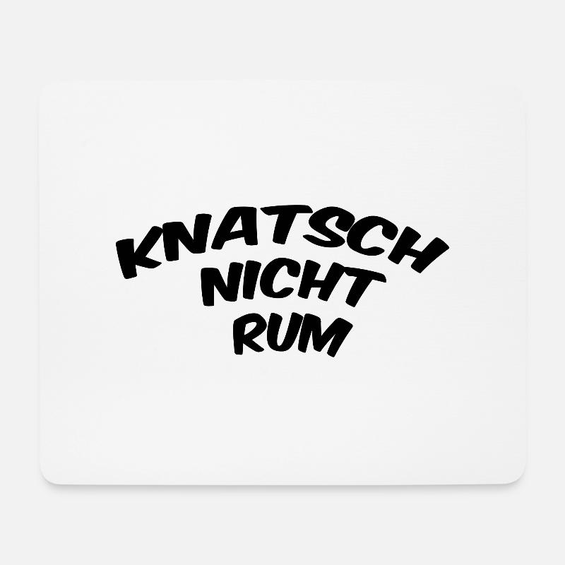Knatsch - Mousepad (Querformat) - Weiß