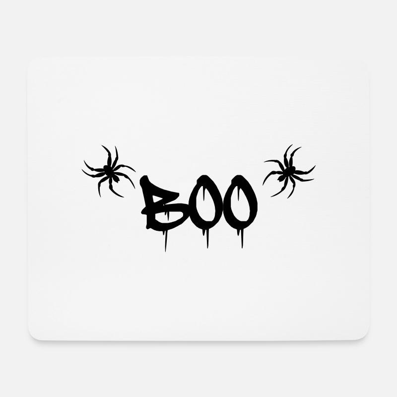 Boo - Mousepad (Querformat) - Weiß