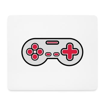 Ancien contrôleur Retro Gamer - Tapis de souris (format paysage) - blanc - Devant