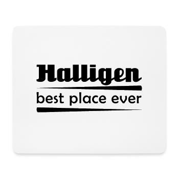 Halligen - Stadt best place ever - Mousepad (Querformat) - Weiß - Vorne