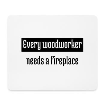 Carpenter Hoodies and Sweatshirts Chainsaw - Mouse Pad (horizontal) - white - Front