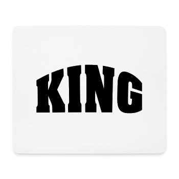KING - Mousepad (Querformat) - Weiß - Vorne