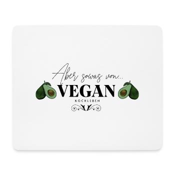 Vegan Design - Mousepad (Querformat) - Weiß - Vorne