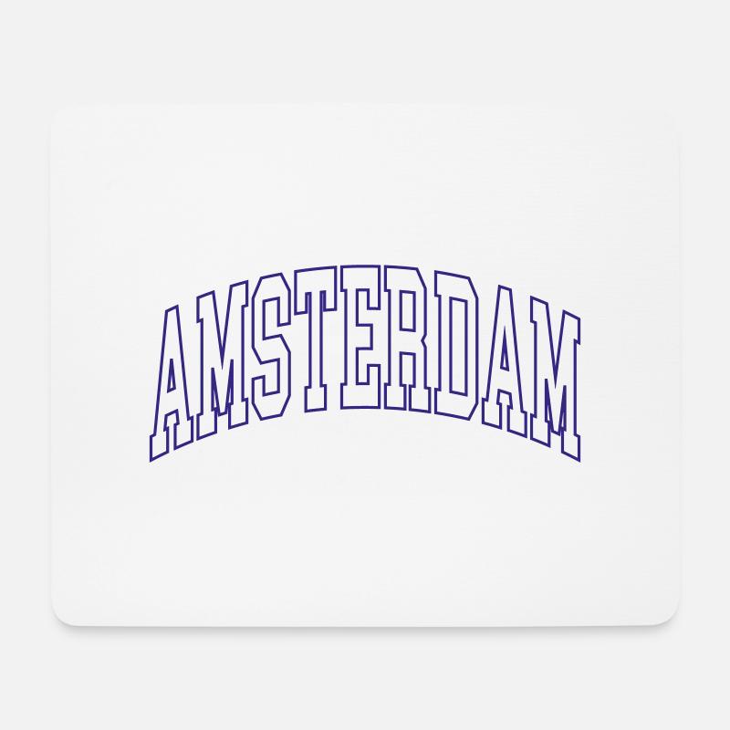 Amsterdam - Mousepad (Querformat) - Weiß