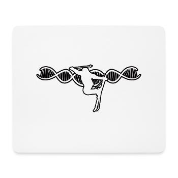 Skier Christmas Skiing Winter Sports Ski - Mouse Pad (horizontal) - white - Front