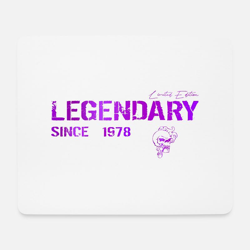 Legendary since 1978 Gift - Mouse Pad (horizontal) - white