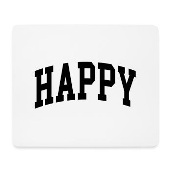 Happy - Mouse Pad (horizontal) - white - Front