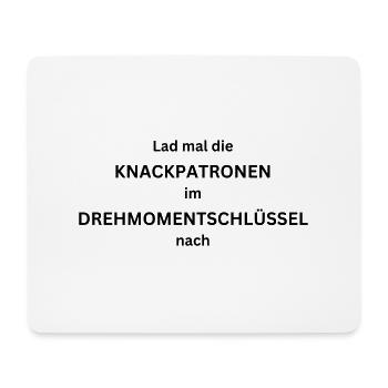 Knackpatronen Drehmomentschlüssel tauschen - KFZ - Mousepad (Querformat) - Weiß - Vorne