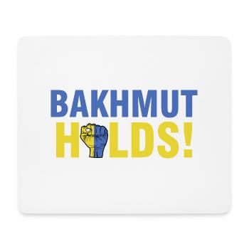 Bachmut Holds, Бахмут Ukrainische Flagge Bachmut - Mousepad (Querformat) - Weiß - Vorne