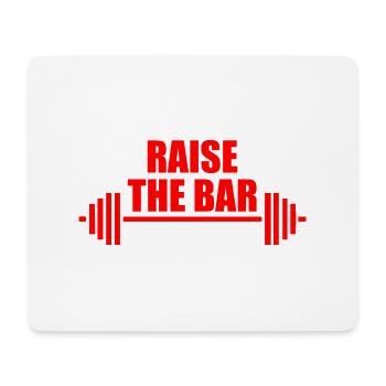 Placez la barre rouge - Tapis de souris (format paysage) - blanc - Devant