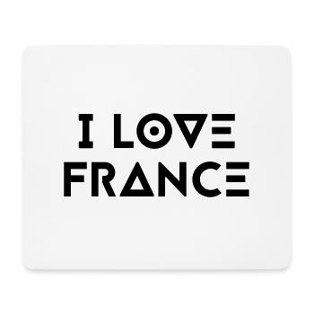 J’AIME LA FRANCE - Tapis de souris (format paysage) - blanc - Devant