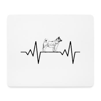 Chien de chasse - Tapis de souris (format paysage) - blanc - Devant