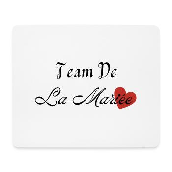 team de la Mariée - Tapis de souris (format paysage) - blanc - Devant