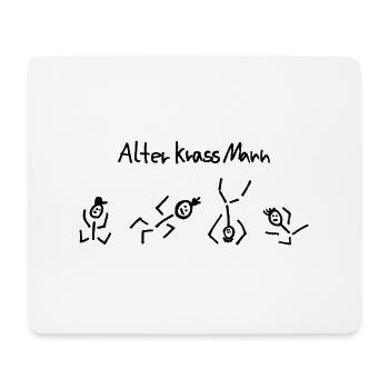 Alter Krassmann - Mousepad (Querformat) - Weiß - Vorne