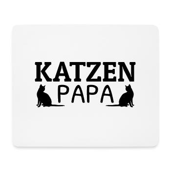 Bester Katzen Papa der Welt Katzenpapa Hauskatzen - Mousepad (Querformat) - Weiß - Vorne