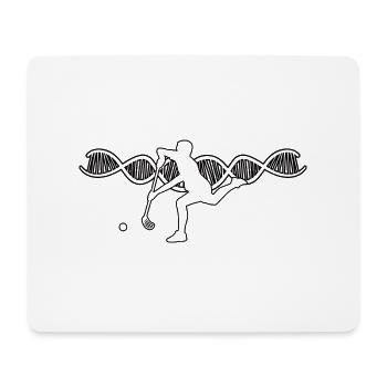 Hockey Geschenk Unihockey Feldhockey Hockeyspieler - Mousepad (Querformat) - Weiß - Vorne