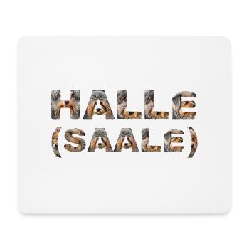 Halle (Saale) Hund - Mousepad (Querformat) - Weiß - Vorne