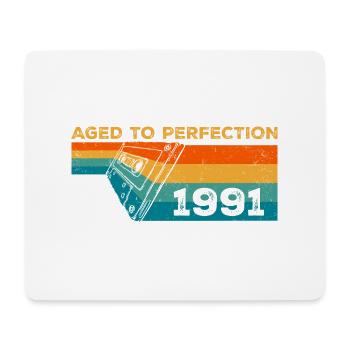 Vintage 1991 - 1991 Retro Birthday Gift - Mouse Pad (horizontal) - white - Front