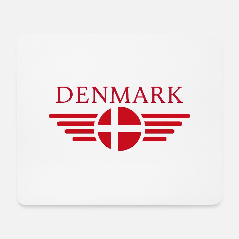 Ich liebe Dänemark - Mousepad (Querformat) - Weiß