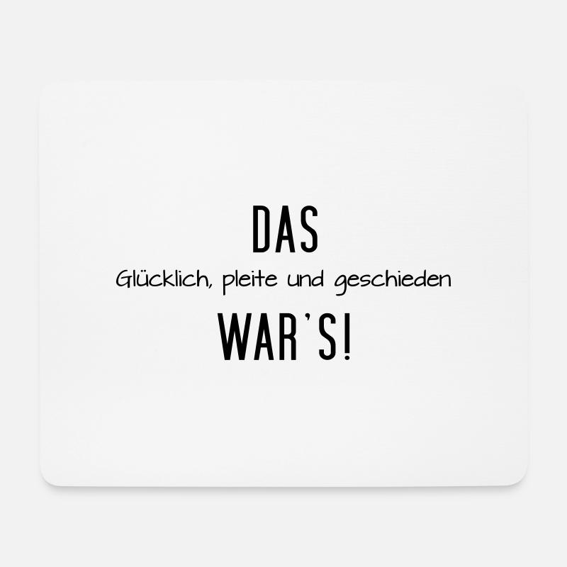 Das war´s - Mousepad (Querformat) - Weiß