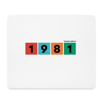 1981 Limited Edition - Mousepad (Querformat) - Weiß - Vorne