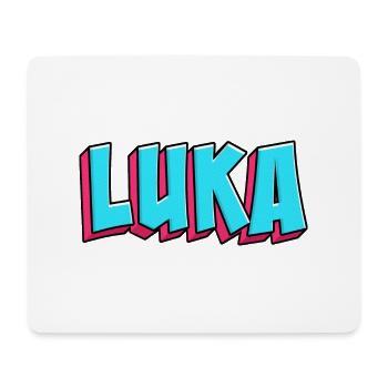 Namen Motiv: Luka - Mousepad (Querformat) - Weiß - Vorne