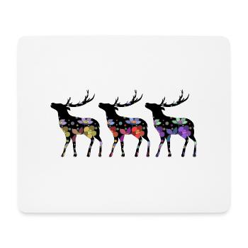 Deer - Mouse Pad (horizontal) - white - Front